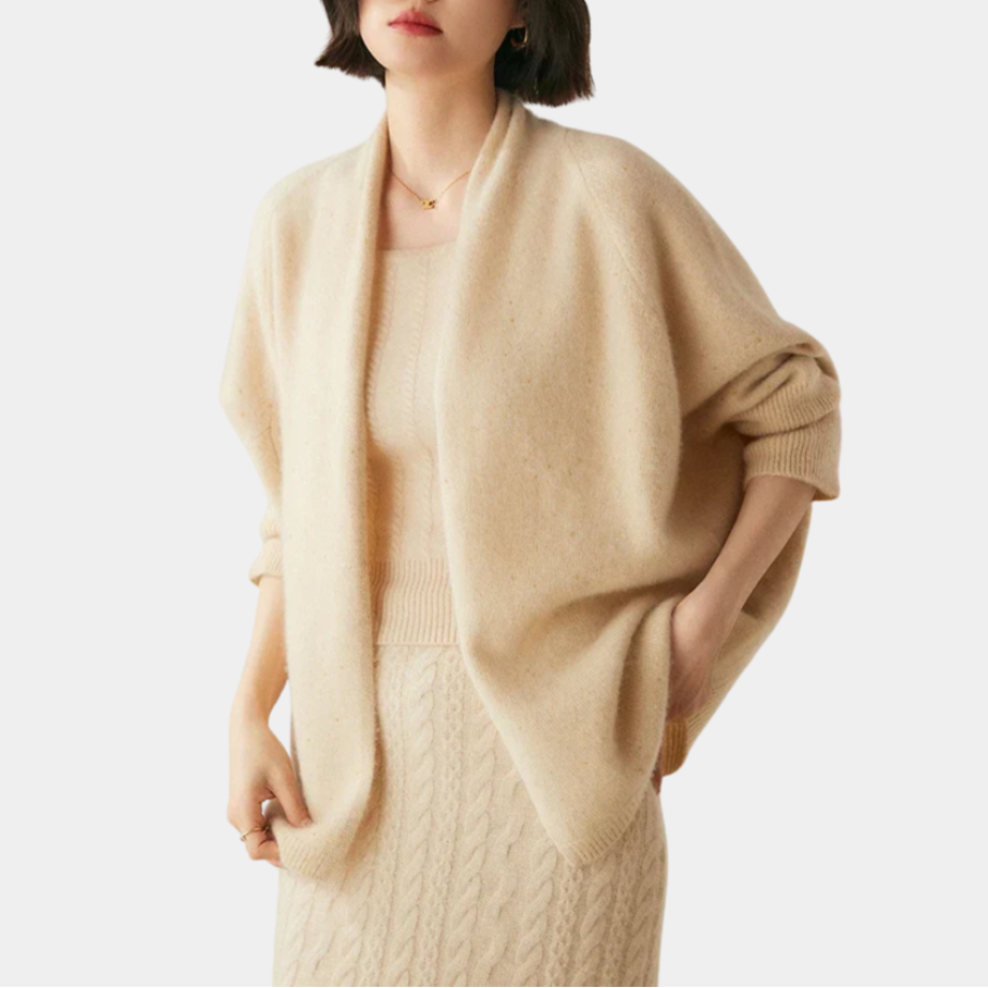 Murphy Mode | Women’s 100% Cashmere Shawl Sweater