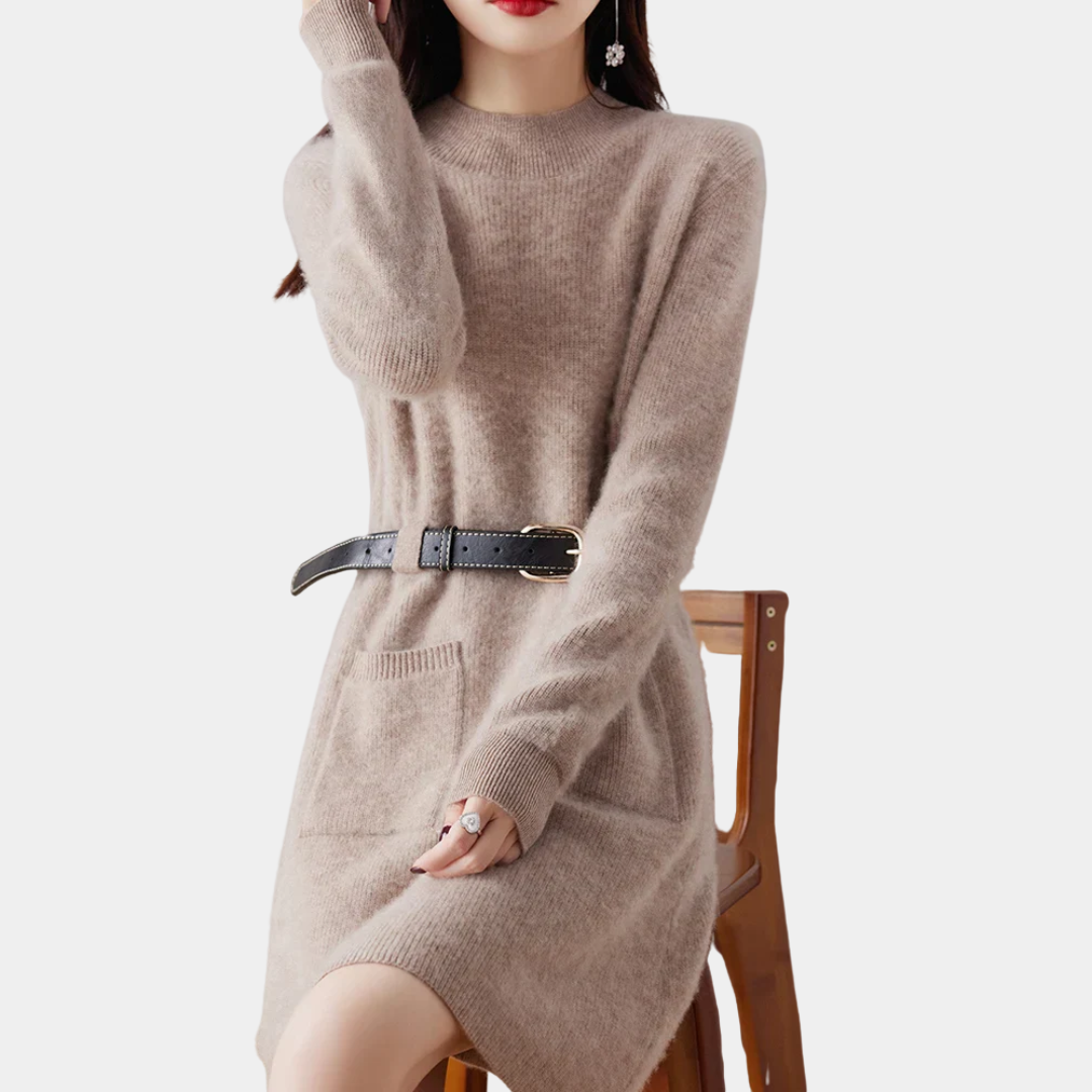 Murphy Mode | Women’s Knitted 100% wool Warm Dress