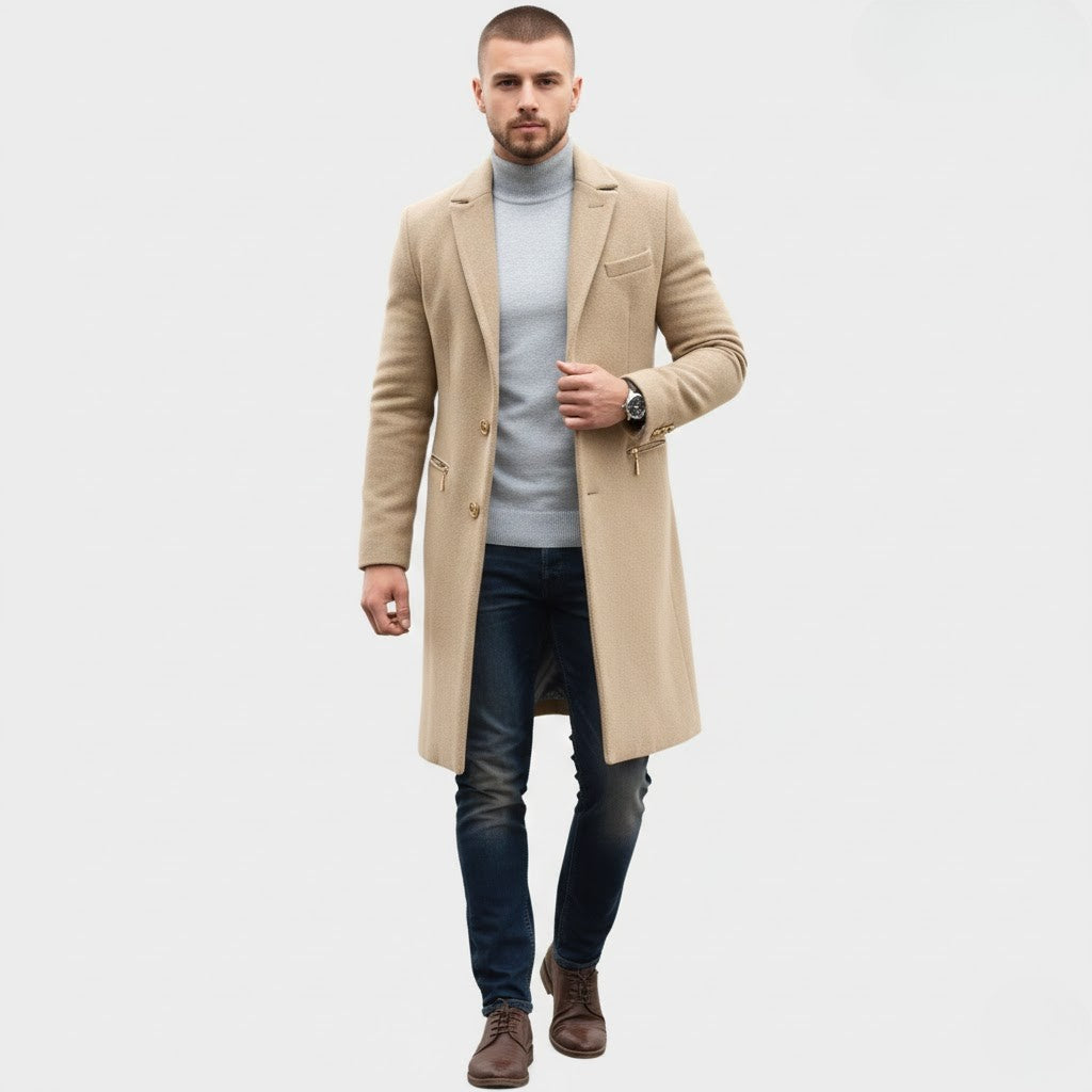 Murphy Mode | Men’s British Style Woolen Trench Coat
