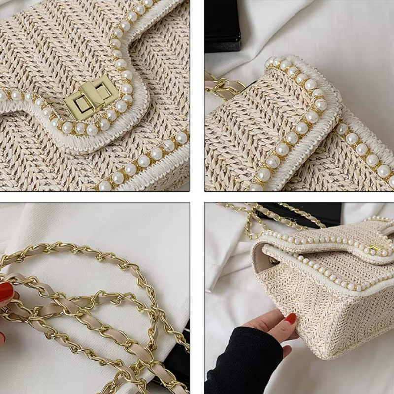 Murphy Mode | Women’s Shoulder Chain Straw Bag
