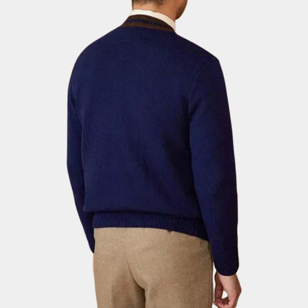 Murphy Mode | Men’s Wool Blend Knitted Cardigan