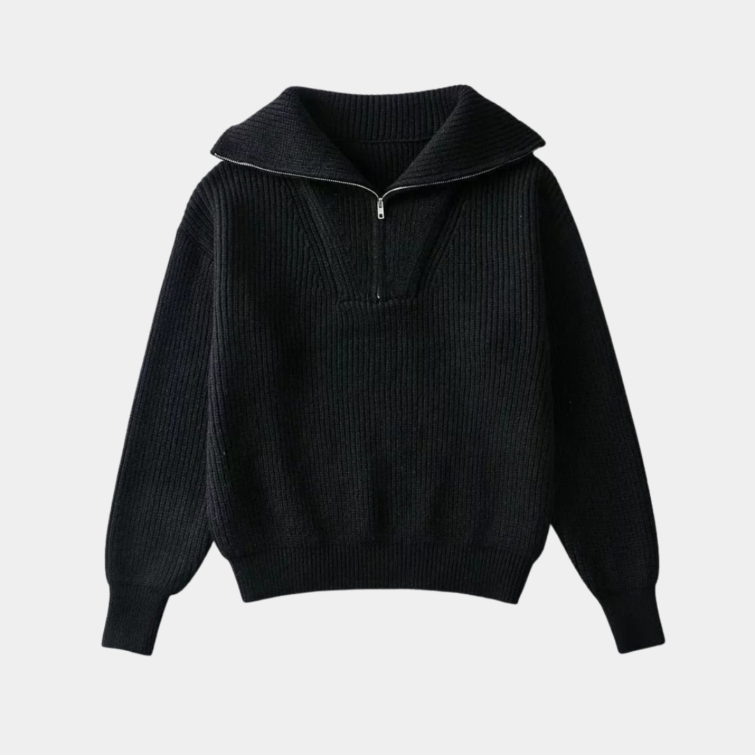 Murphy Mode | Women’s High Neck Zipper Sweater
