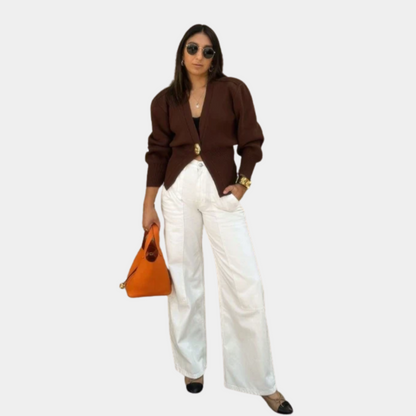 Murphy Mode | Women’s V-Neck Button Cardigan