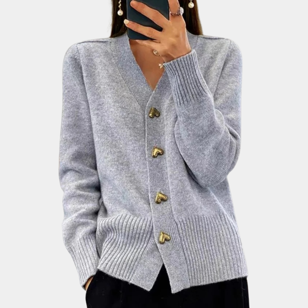Murphy Mode | Women’s V-Neck Button Cardigan Sweater