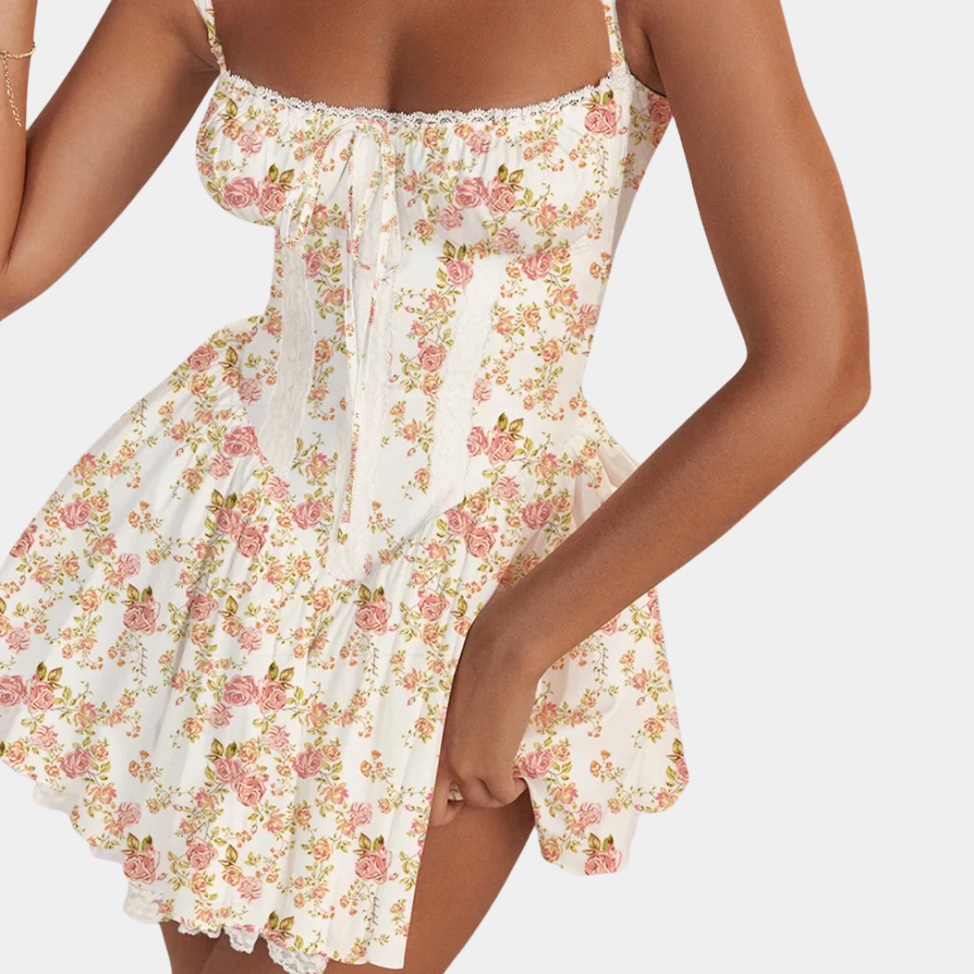 Murphy Mode | Women's  Lace Print Mini Dress