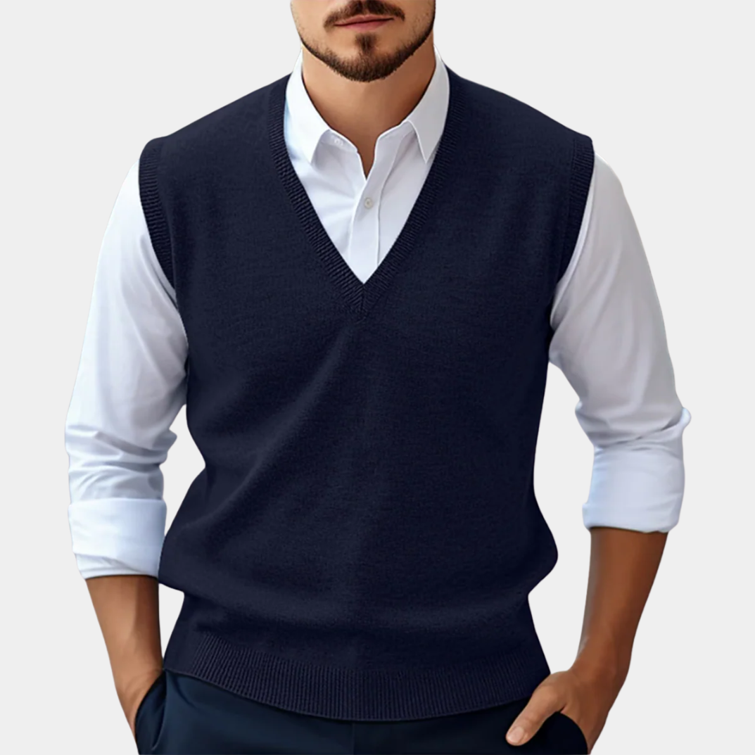 Murphy Mode | Men’s V-Neck Sleeveless Sweater
