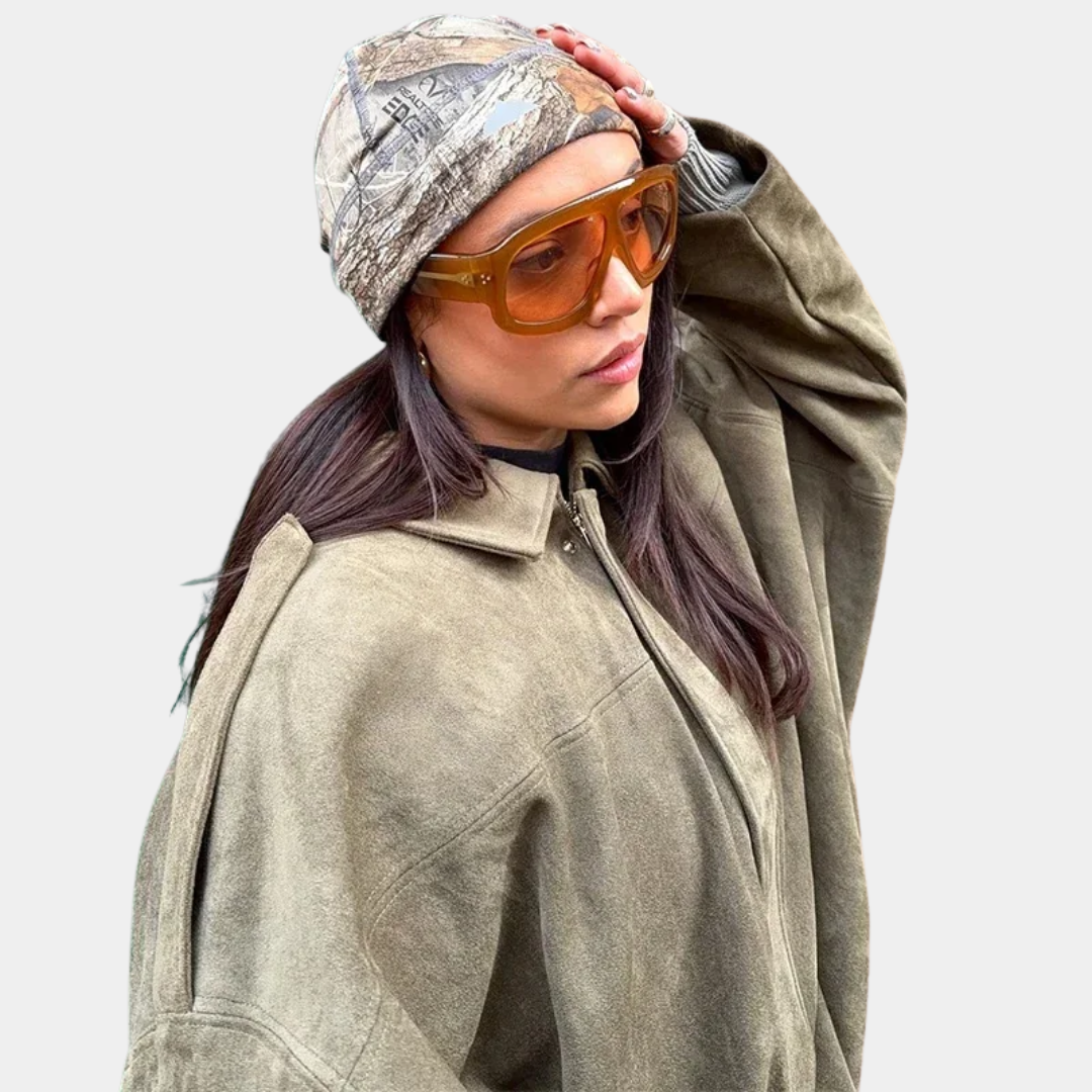 Murphy Mode | Women’s Suede Bomber Jacket