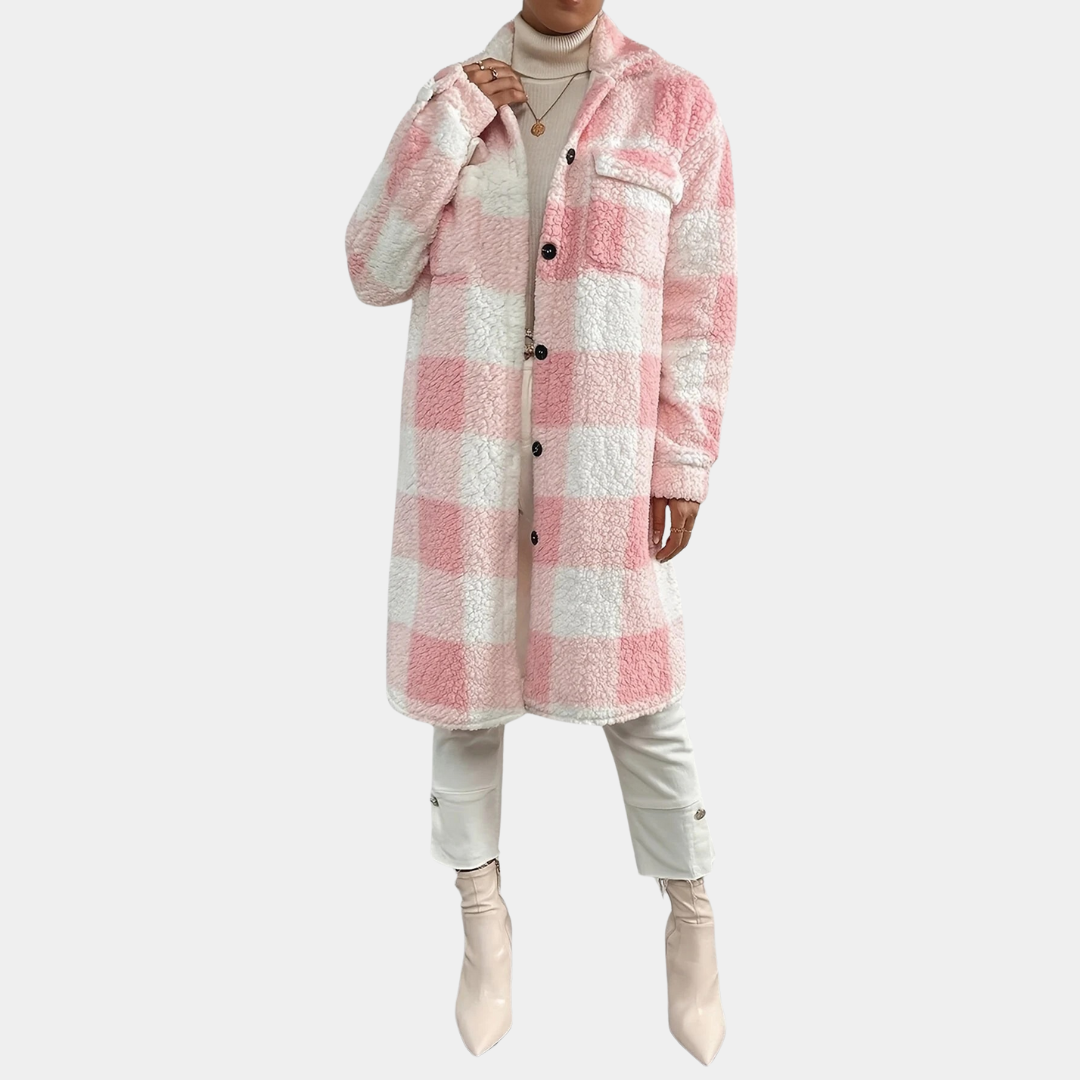 Murphy Mode | Women’s Check Teddy Coat