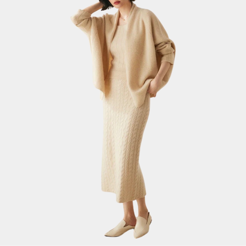 Murphy Mode | Women’s 100% Cashmere Shawl Sweater