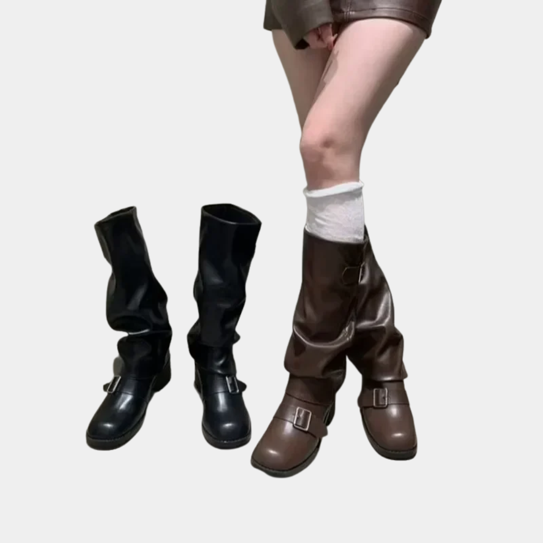 Murphy Mode Studio | Chunky Heel Knee High Boots Women
