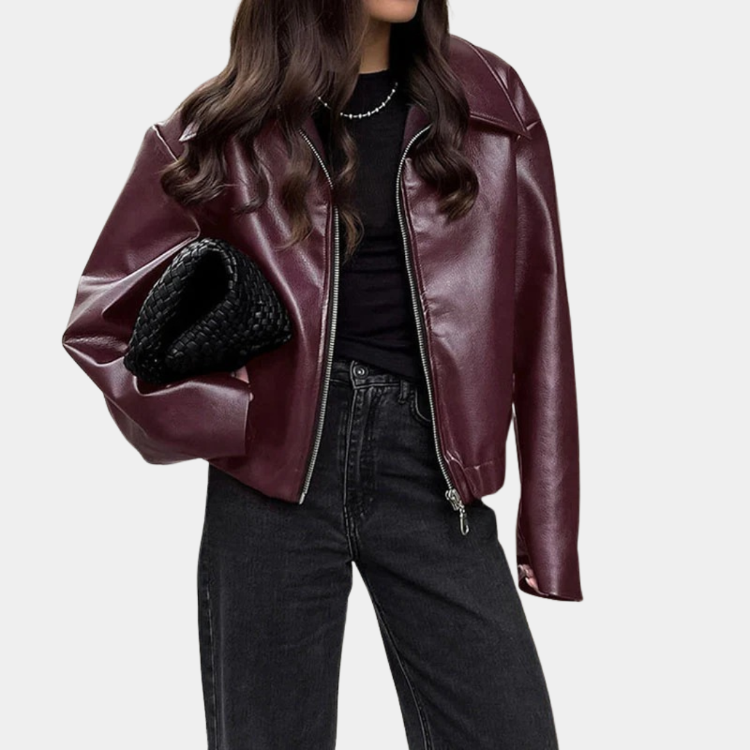 Murphy Mode | Women’s Leather Zipper Jacket