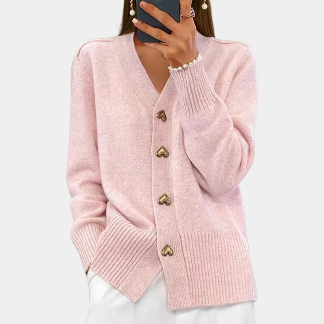 Murphy Mode | Women’s V-Neck Button Cardigan Sweater