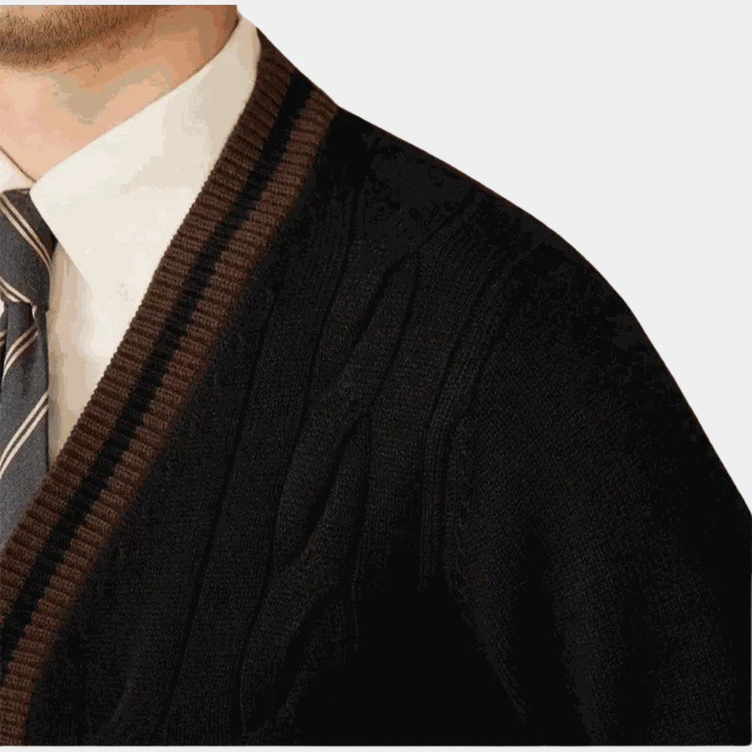 Murphy Mode | Men’s Wool Blend Knitted Cardigan