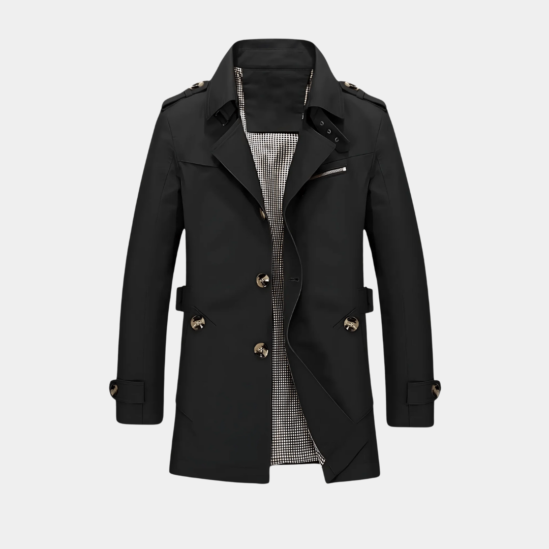 Murphy Mode | Men’s Trench Coat with Suit Collar