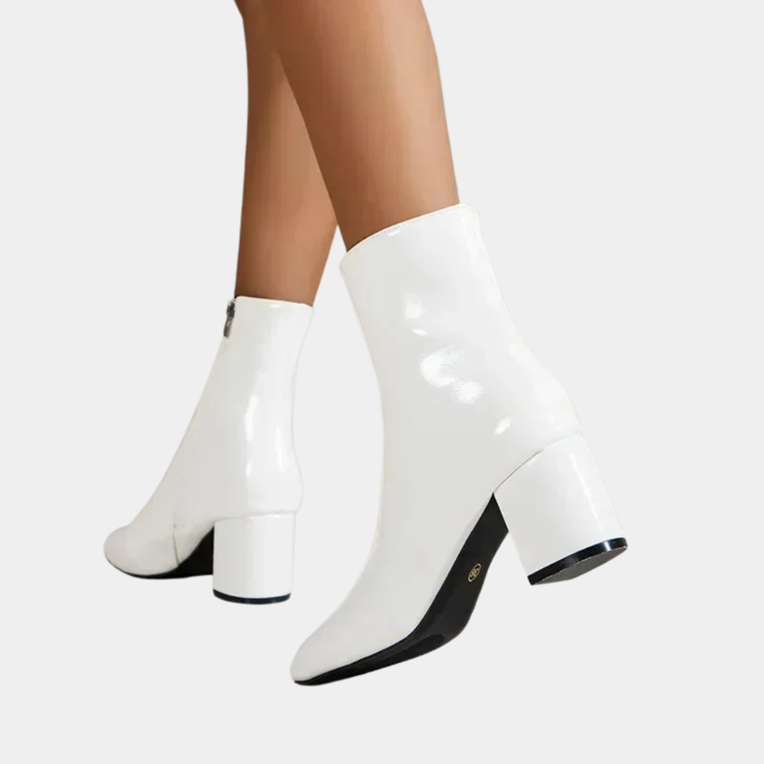 Murphy Mode | Women’s Leather Ankle Boots with Side Zipper