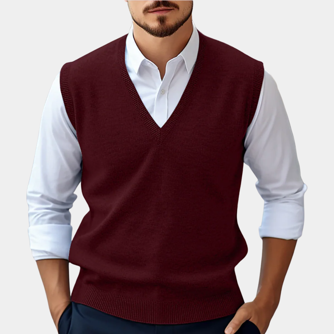 Murphy Mode | Men’s V-Neck Sleeveless Sweater