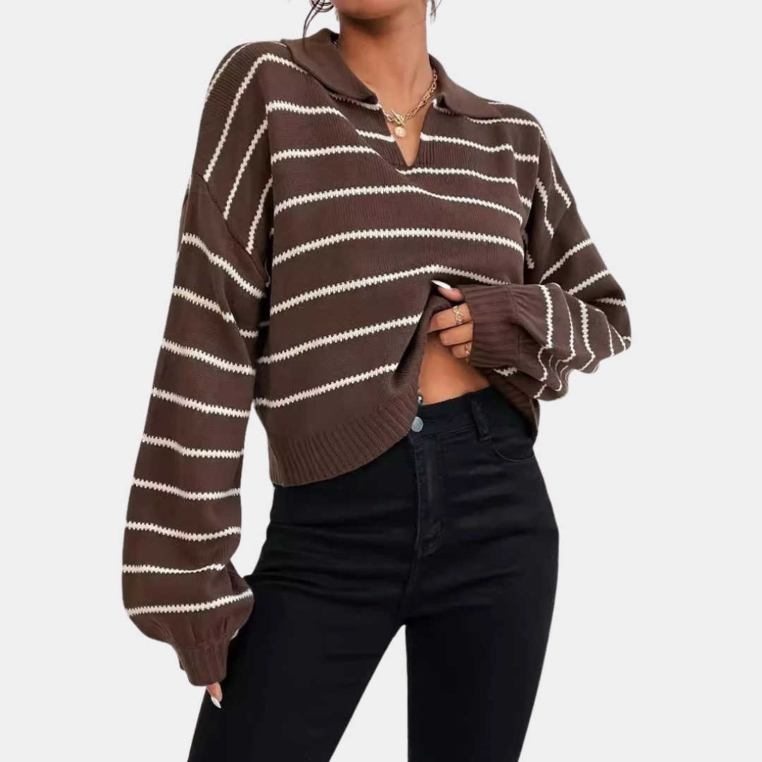 Murphy Mode | Women’s Striped Knitted Sweater