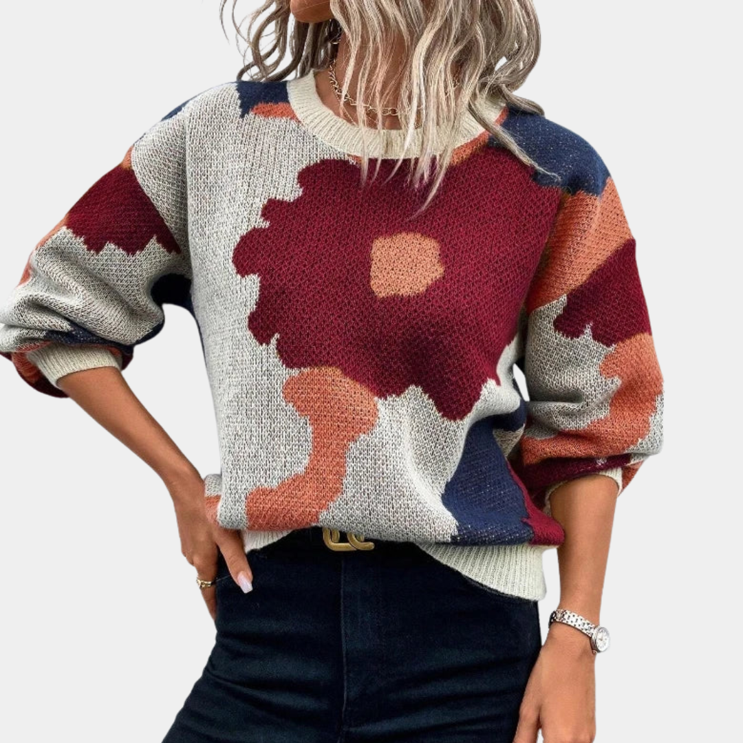 Murphy Mode | Women’s Cozy Floral Print Sweater