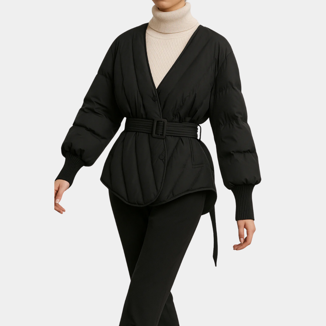 Murphy Mode | Women’s V-Neck Quilted Down Jacket