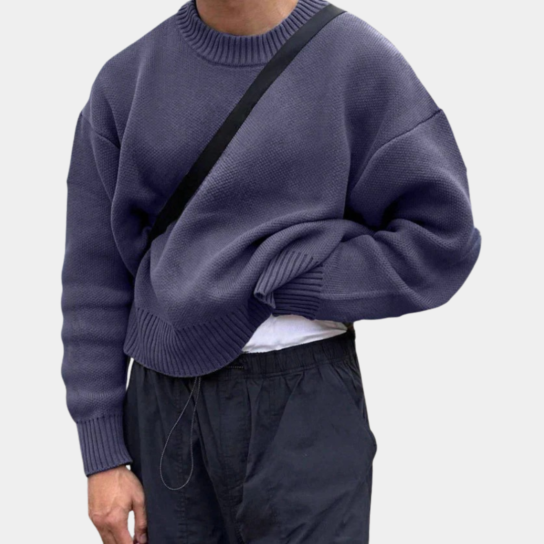 Murphy Mode | Men’s Long Sleeve Jacquard Pullover Sweater