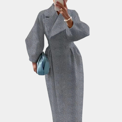 Murphy Mode | Women’s Court Lantern Sleeve Long Coat