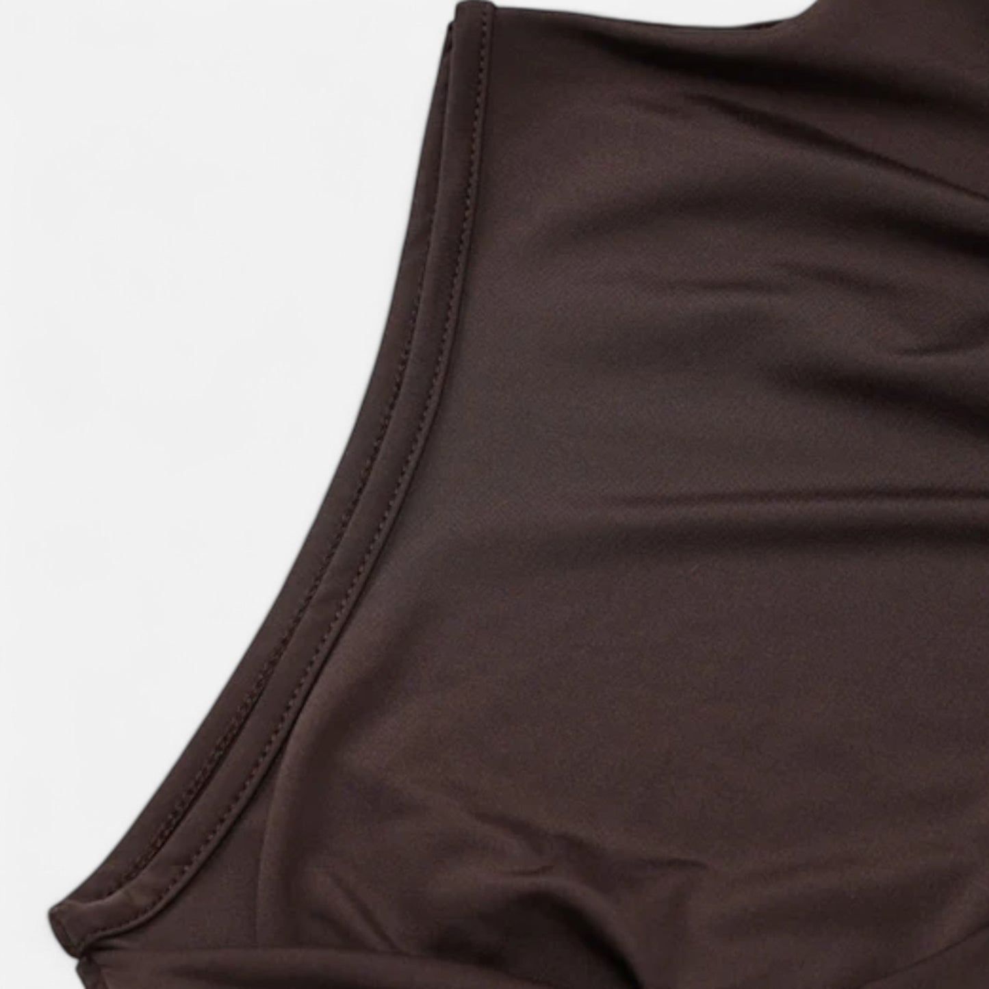 Murphy Mode | Women's Draped Mini Dress Turtleneck Sleeveless
