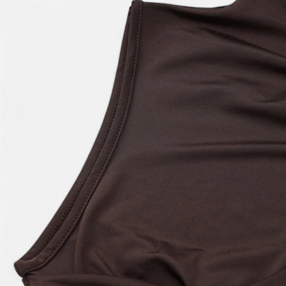 Murphy Mode | Women's Draped Mini Dress Turtleneck Sleeveless