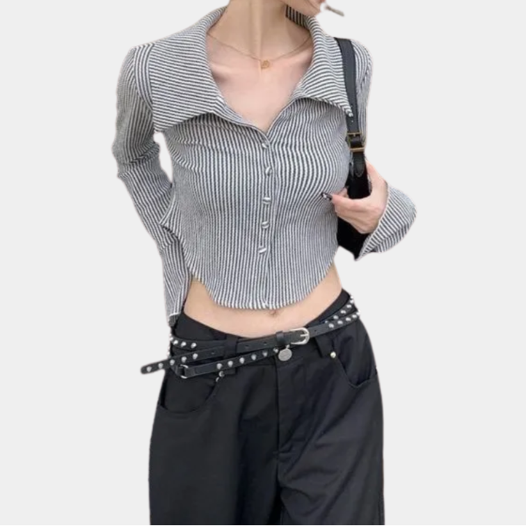 Murphy Mode | Women’s Striped Slim Fit Top