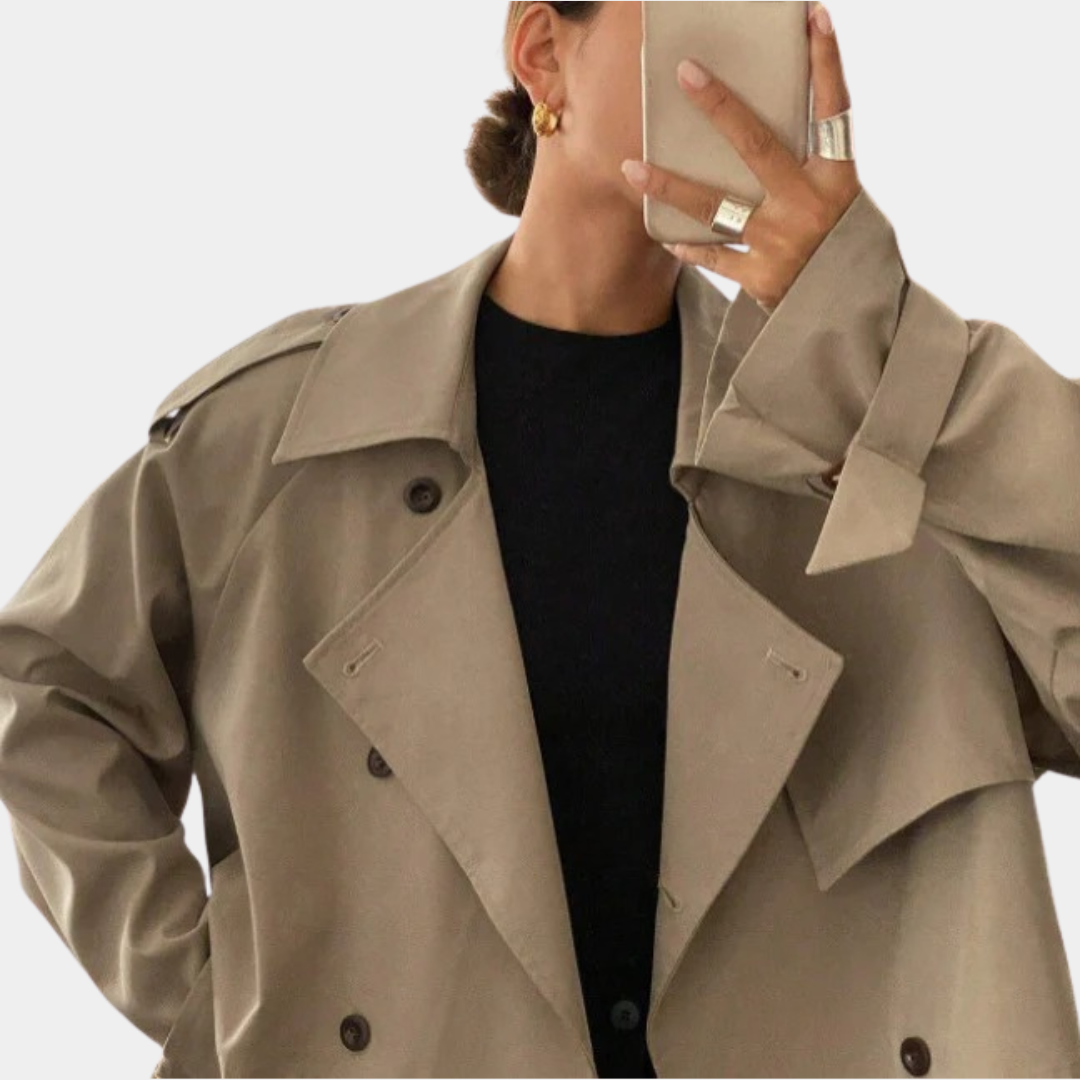 Murphy Mode | Women’s Retro Short Trench Coat