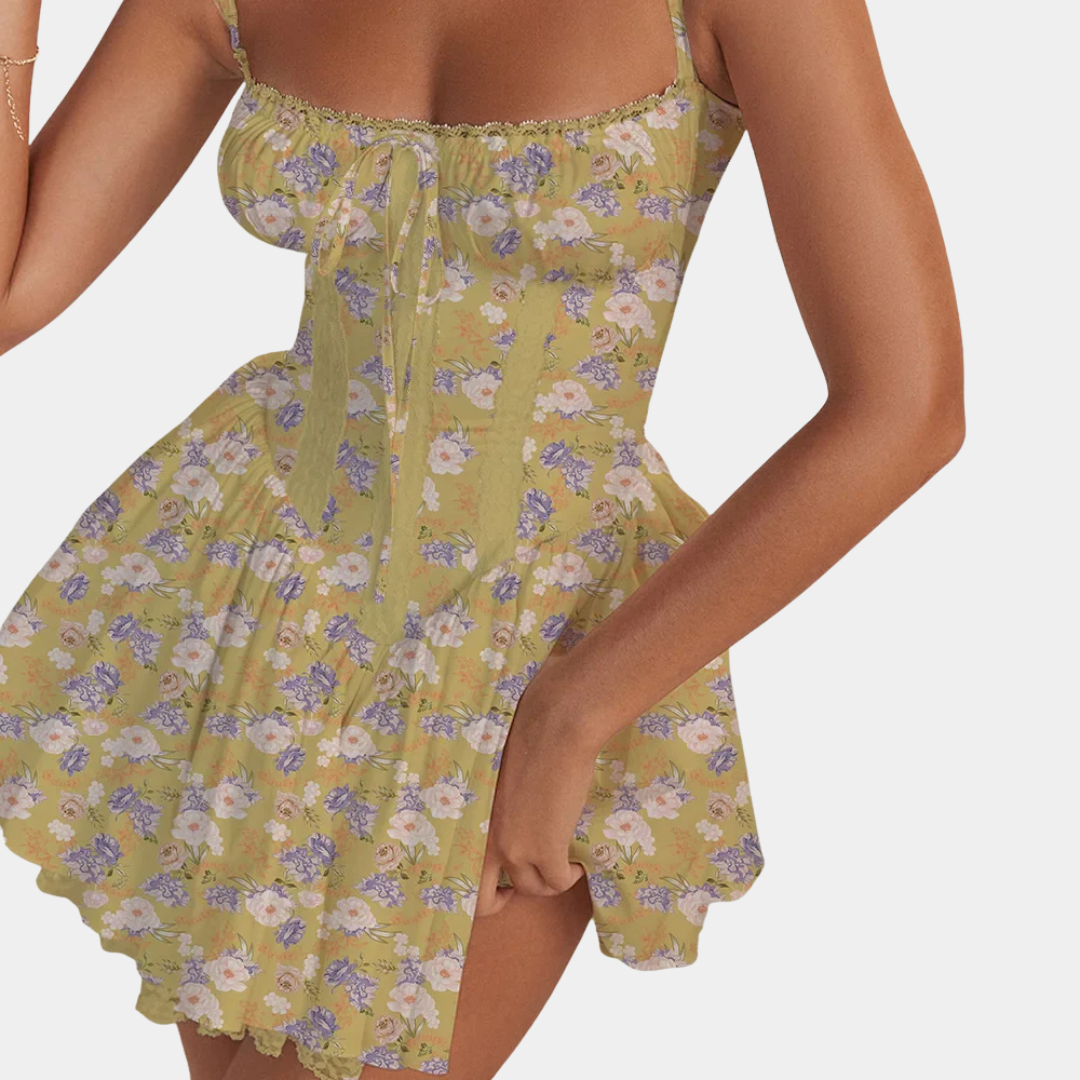 Murphy Mode | Women's  Lace Print Mini Dress