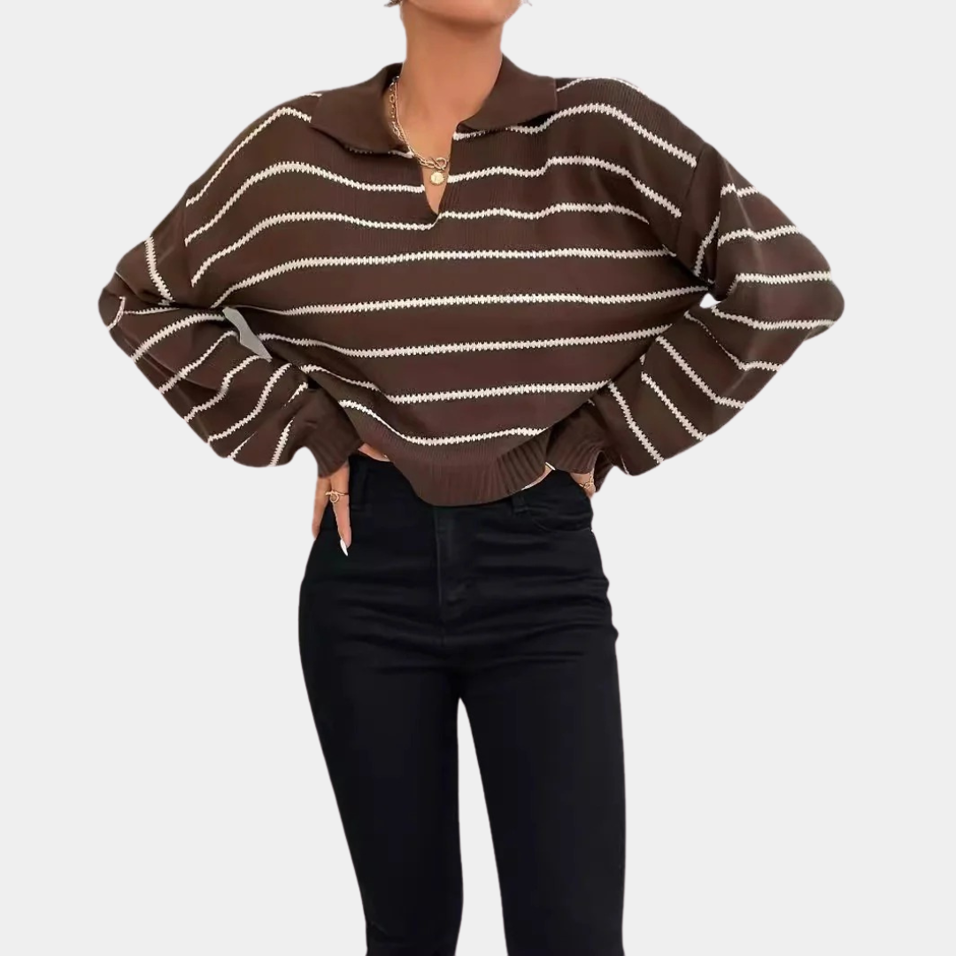 Murphy Mode | Women’s Striped Knitted Sweater