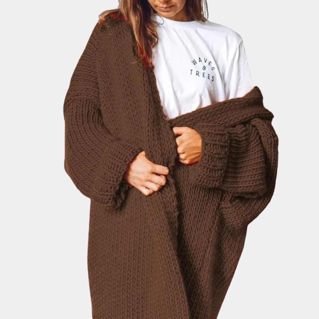 Murphy Mode | Women’s Long Loose Knit Cardigan