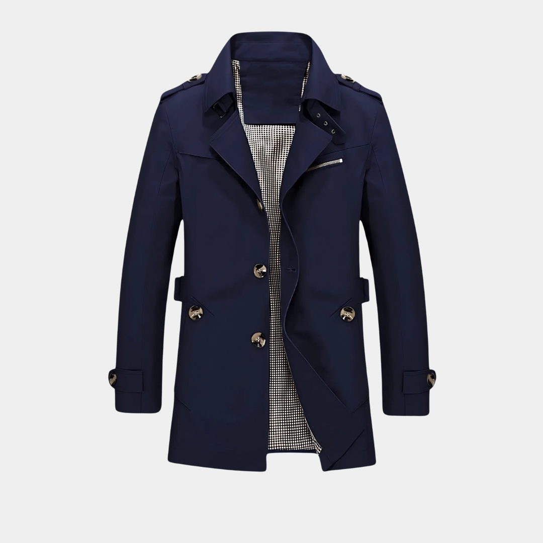 Murphy Mode | Men’s Trench Coat with Suit Collar