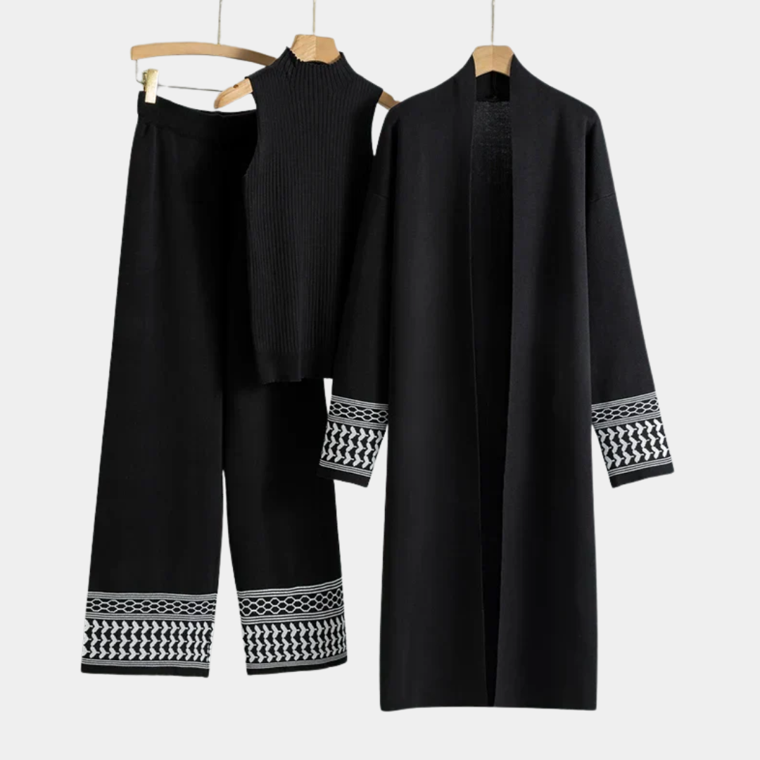 Murphy Mode | Women’s 3-Piece Knitted Cardigan Set
