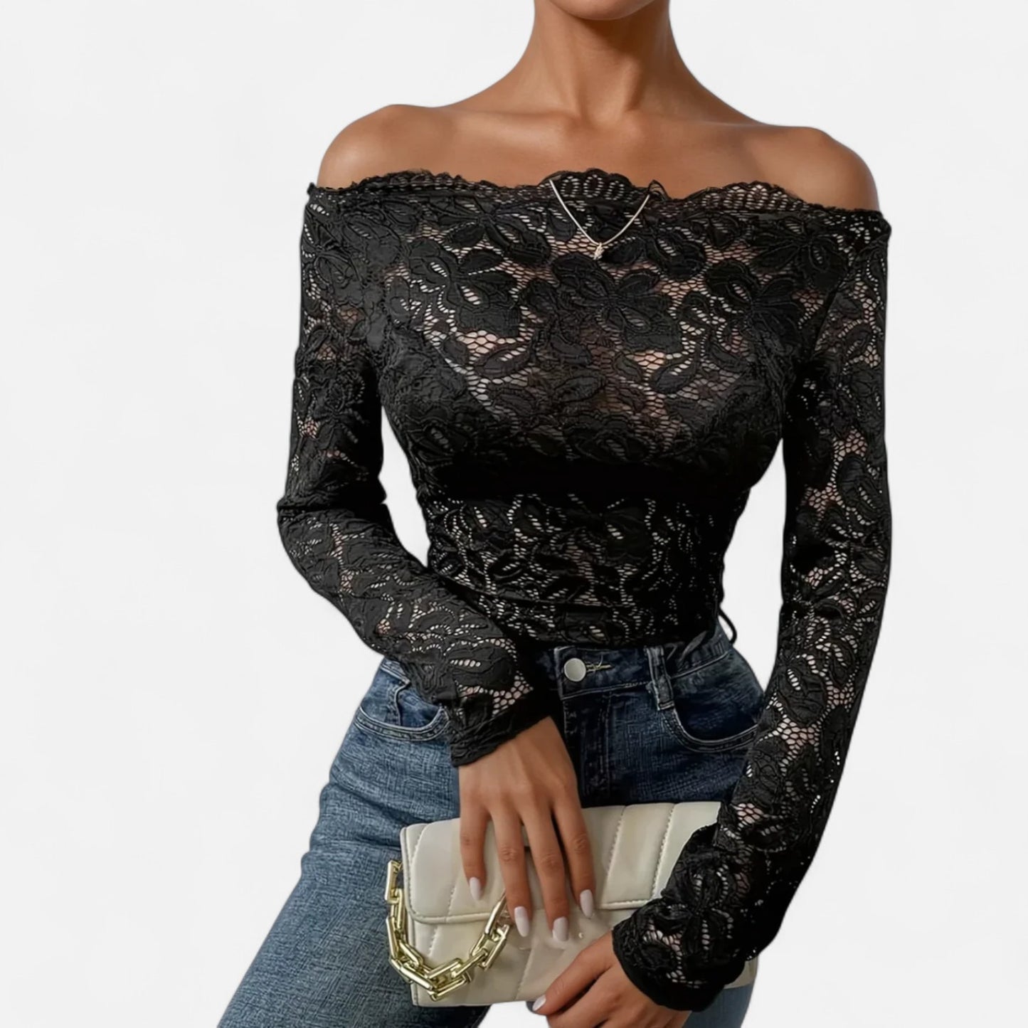 Murphy Mode | Women’s Lace Fitted Top