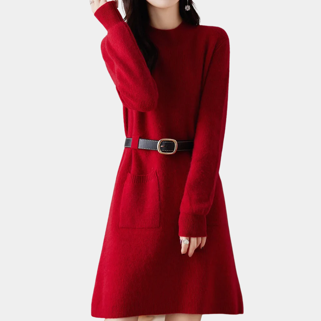 Murphy Mode | Women’s Knitted 100% wool Warm Dress
