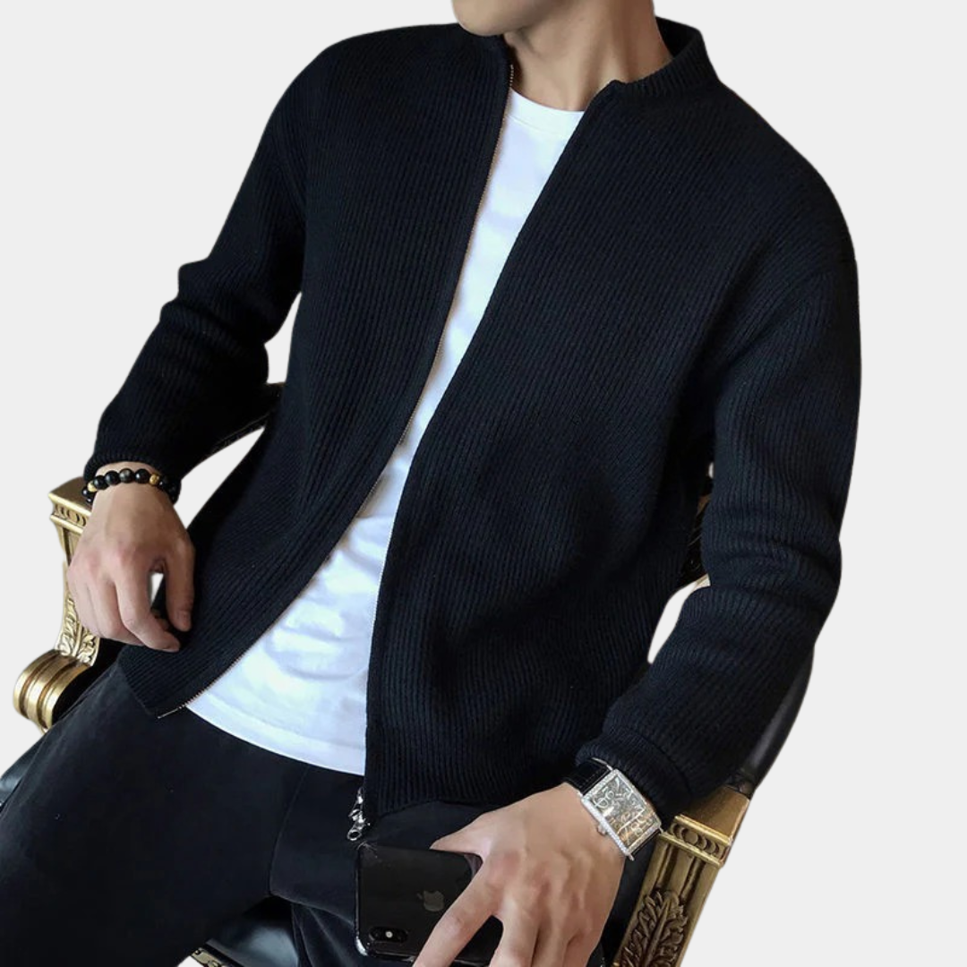 Murphy Mode | Men’s Knitted Zipper Cardigan