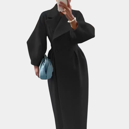 Murphy Mode | Women’s Court Lantern Sleeve Long Coat