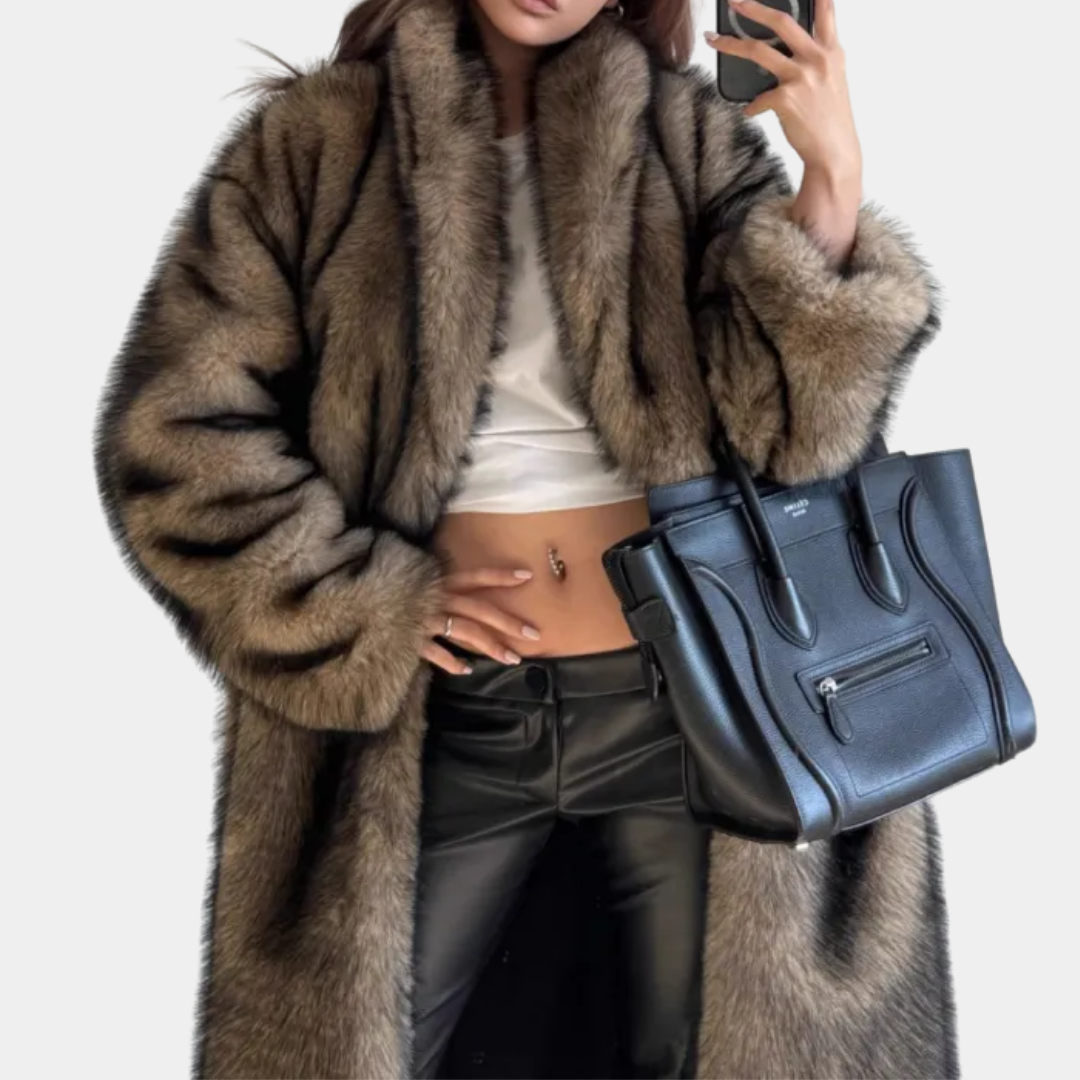 Murphy Mode Studio | Long Faux Fur Jacket Women