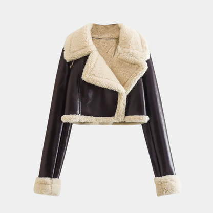Murphy Mode | Women’s Short Fur Leather Jacket