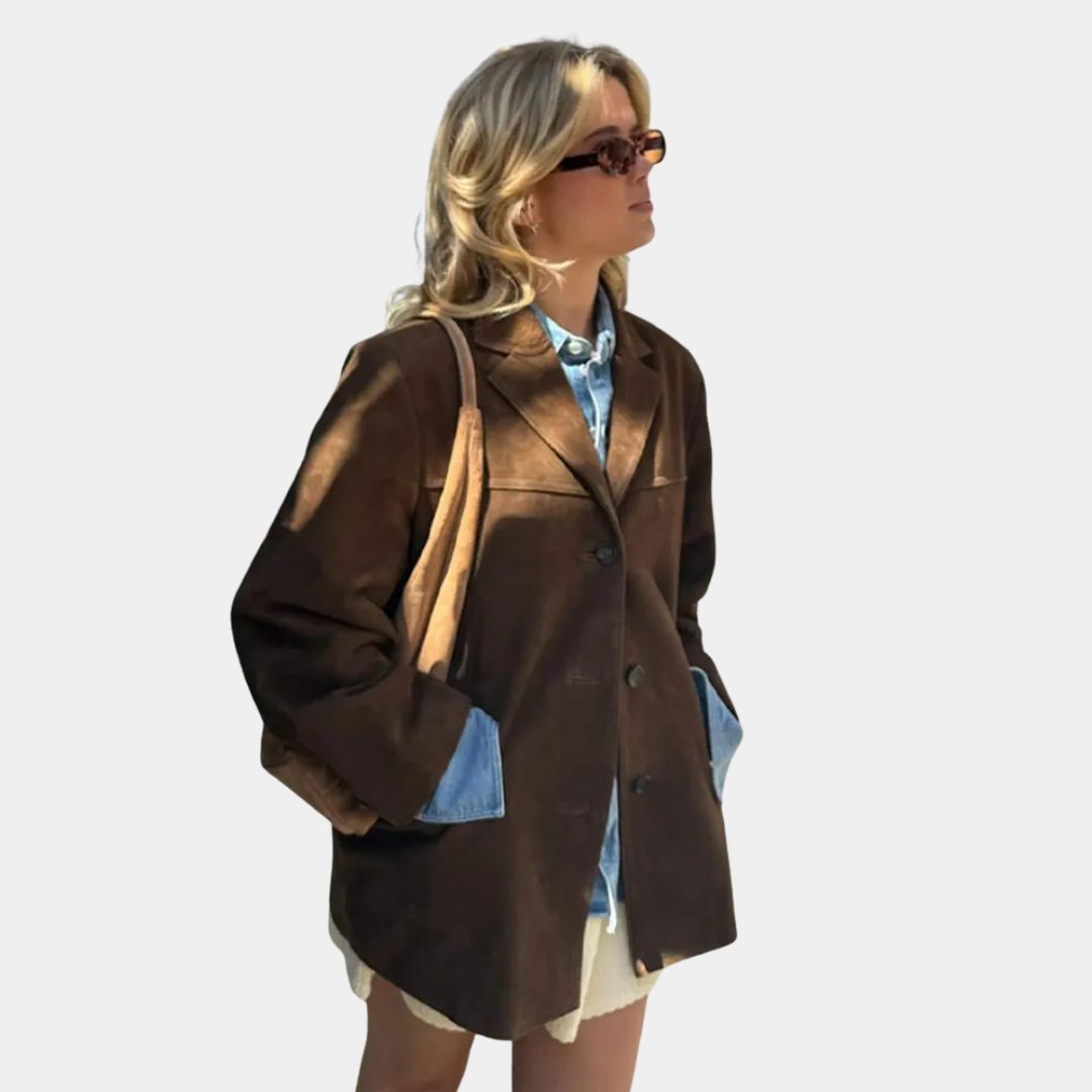 Murphy Mode | Women’s Retro Lapel Jacket with Pockets