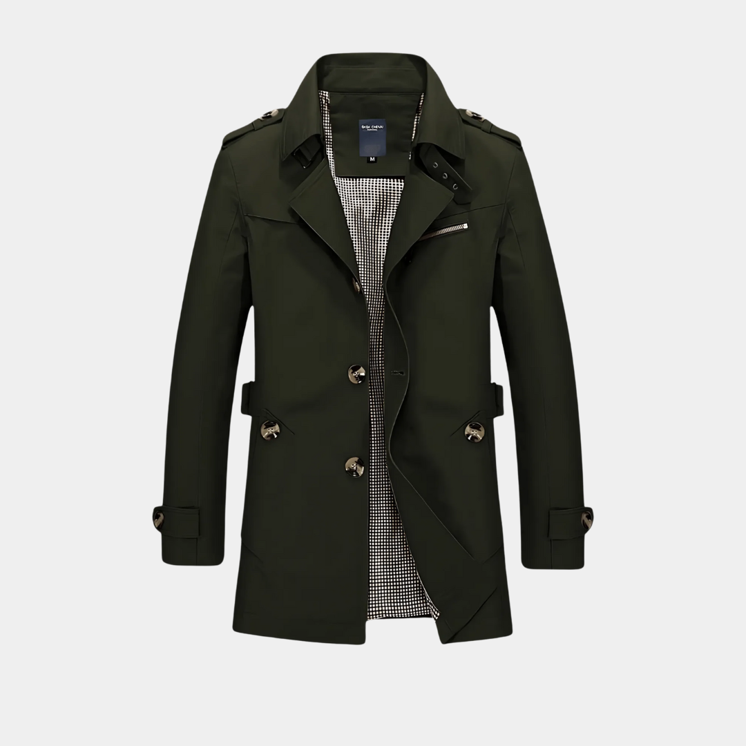 Murphy Mode | Men’s Trench Coat with Suit Collar