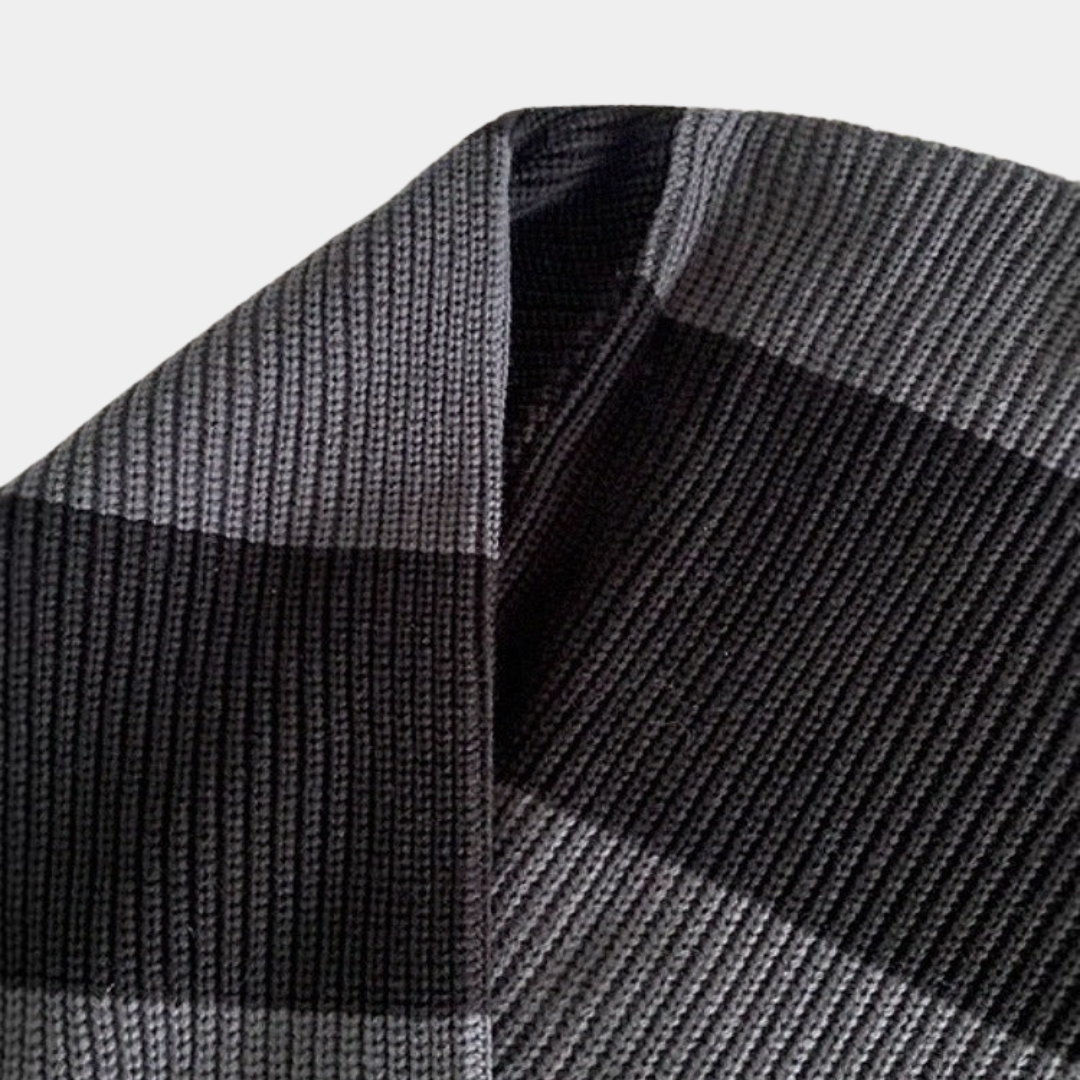 Murphy Mode | Men’s Striped Polo Sweater