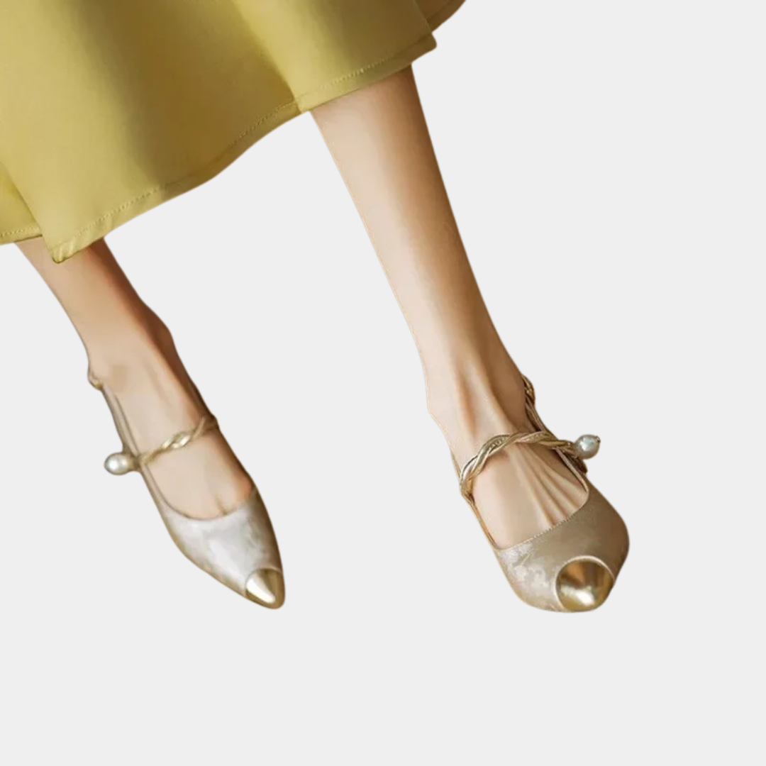 Murphy Mode | Women’s Mid Heel Satin Shoes