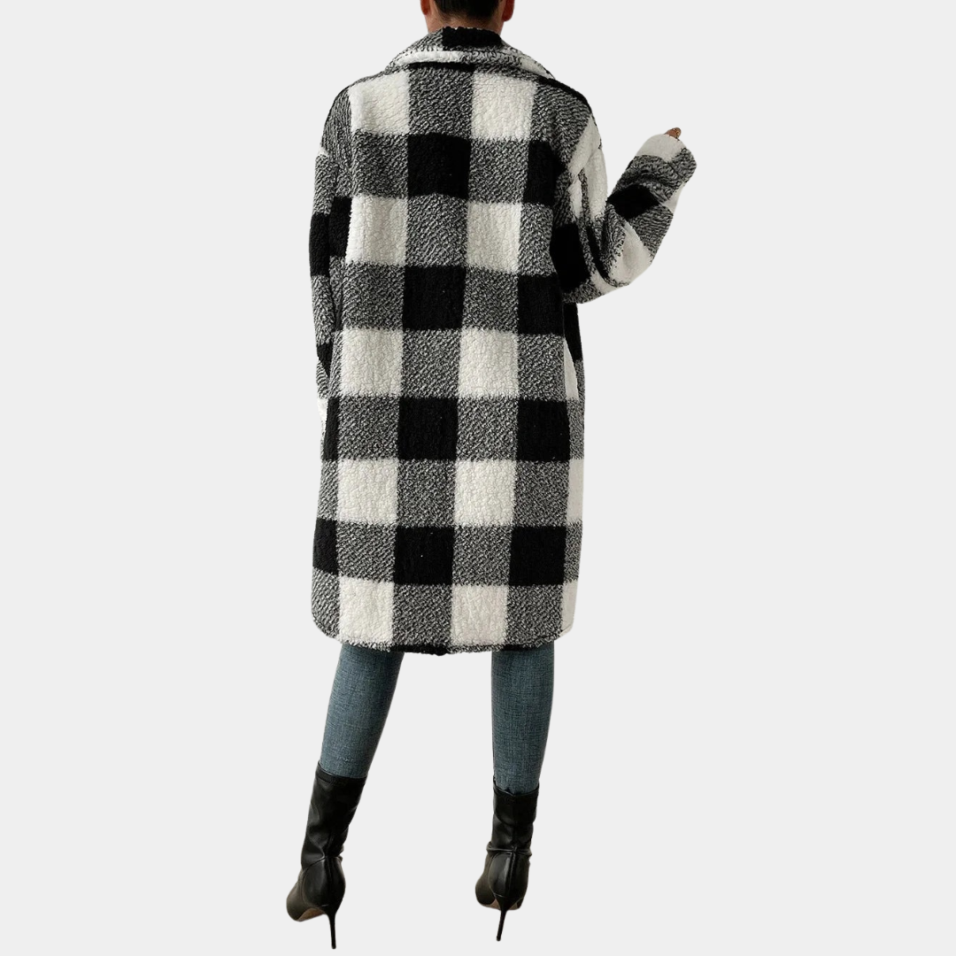 Murphy Mode | Women’s Check Teddy Coat