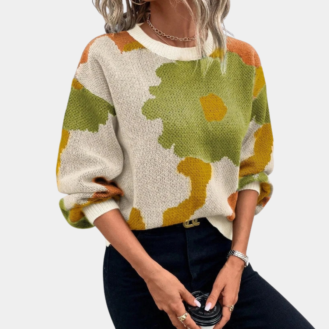Murphy Mode | Women’s Cozy Floral Print Sweater