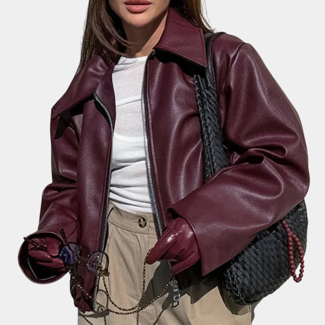 Murphy Mode | Women’s Leather Zipper Jacket