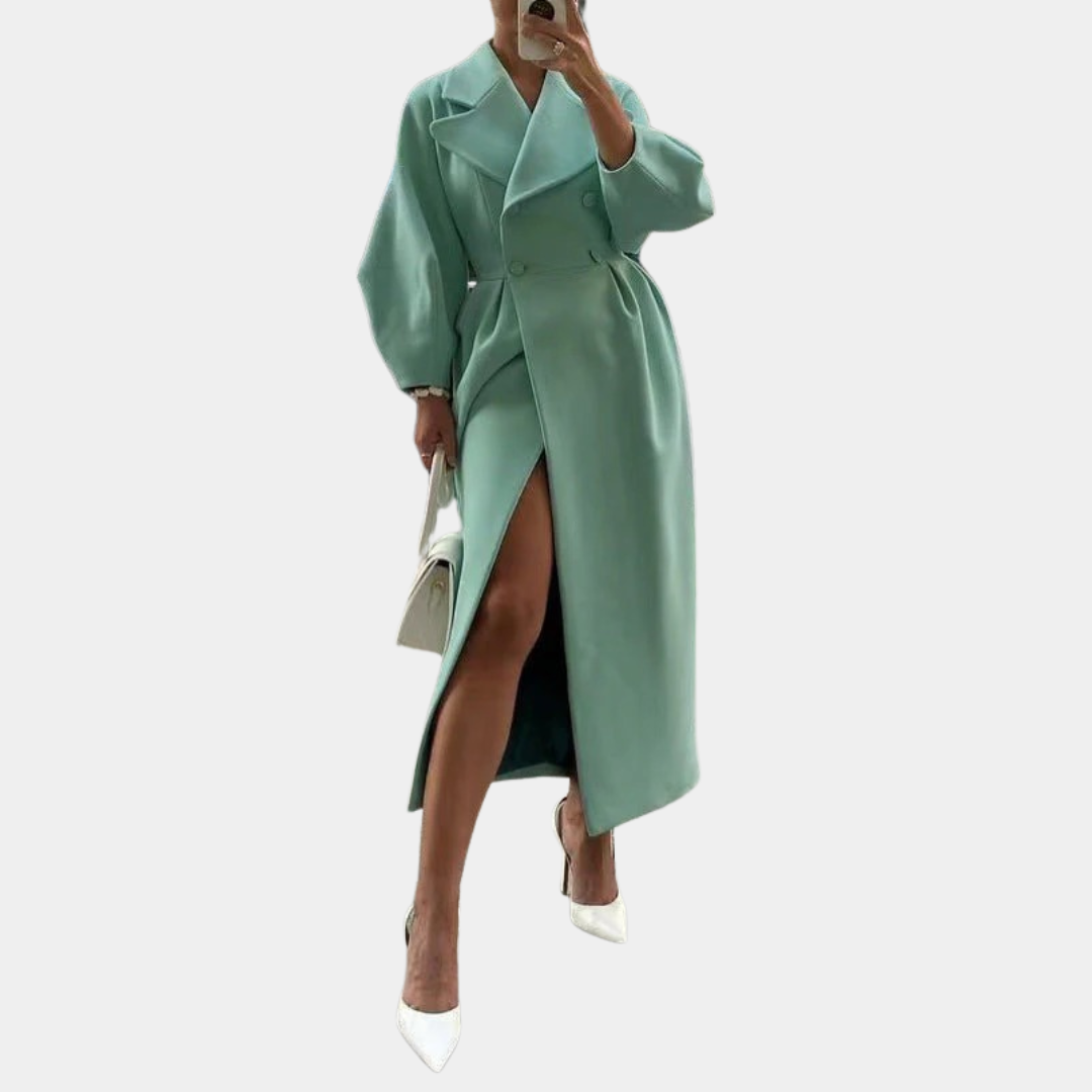 Murphy Mode | Women’s Court Lantern Sleeve Long Coat