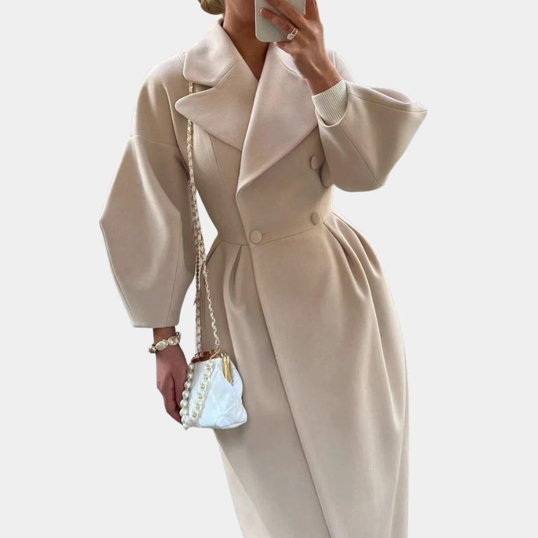 Murphy Mode | Women’s Court Lantern Sleeve Long Coat