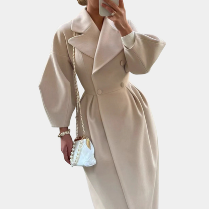 Murphy Mode | Women’s Court Lantern Sleeve Long Coat